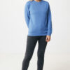 Iqoniq Denali recycled cotton crew neck undyed - Heather Blue