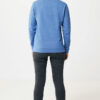 Iqoniq Denali recycled cotton crew neck undyed - Heather Blue