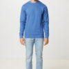 Iqoniq Denali recycled cotton crew neck undyed - Heather Blue