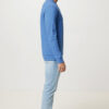 Iqoniq Denali recycled cotton crew neck undyed - Heather Blue