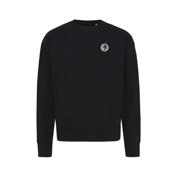 Iqoniq Kruger relaxed recycled cotton crew neck - Black