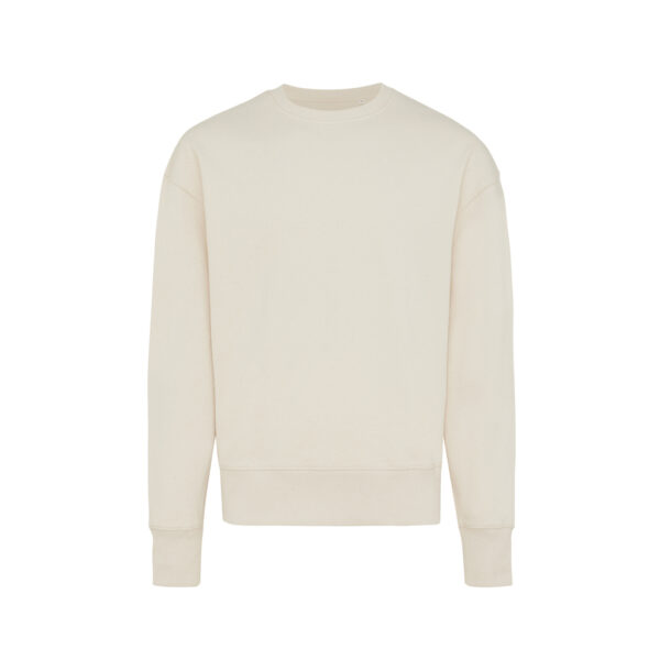 Iqoniq Kruger relaxed recycled cotton crew neck - Natural Raw