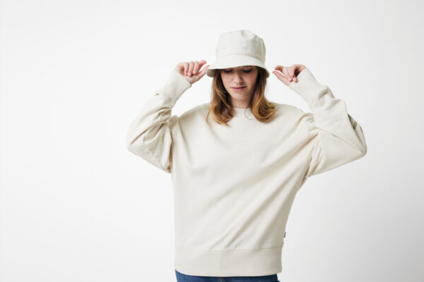 Iqoniq Kruger relaxed recycled cotton crew neck - Natural Raw