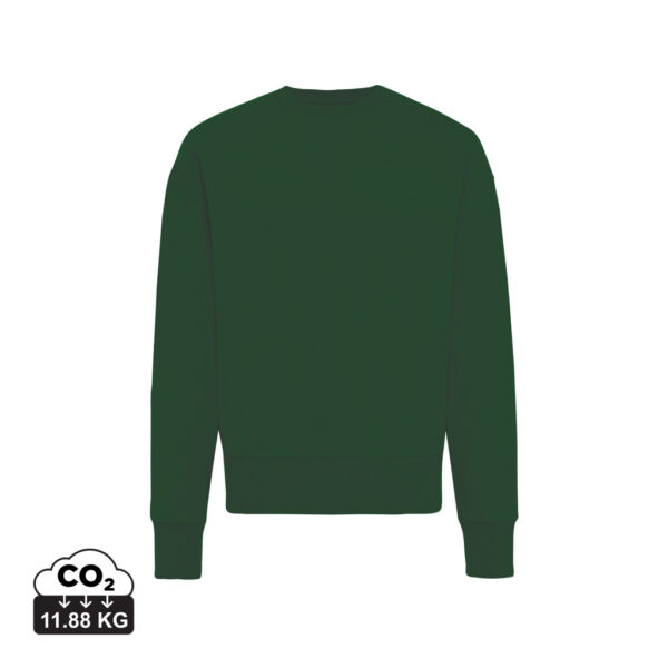 Iqoniq Kruger relaxed recycled cotton crew neck - Forest Green