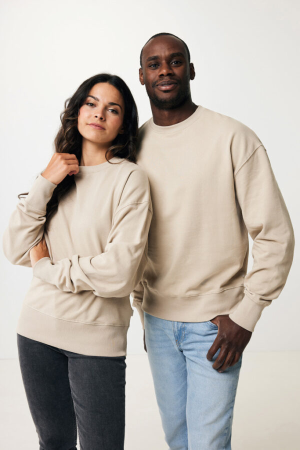 Iqoniq Kruger relaxed recycled cotton crew neck - Desert