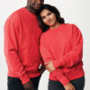 Iqoniq Kruger relaxed recycled cotton crew neck - Luscious Red