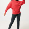 Iqoniq Kruger relaxed recycled cotton crew neck - Luscious Red