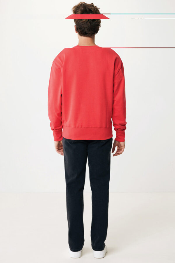 Iqoniq Kruger relaxed recycled cotton crew neck - Luscious Red