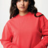 Iqoniq Kruger relaxed recycled cotton crew neck - Luscious Red