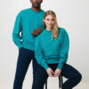 Iqoniq Kruger relaxed recycled cotton crew neck - Verdigris