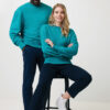 Iqoniq Kruger relaxed recycled cotton crew neck - Verdigris