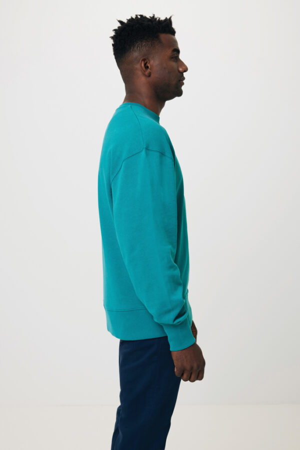 Iqoniq Kruger relaxed recycled cotton crew neck - Verdigris