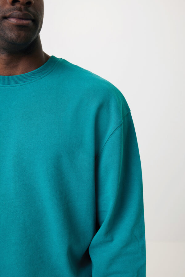 Iqoniq Kruger relaxed recycled cotton crew neck - Verdigris