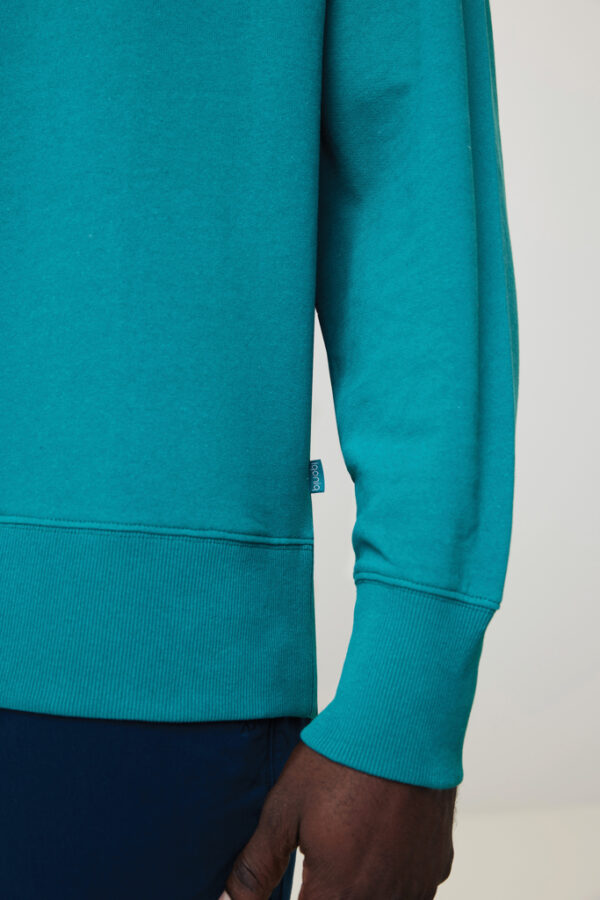 Iqoniq Kruger relaxed recycled cotton crew neck - Verdigris