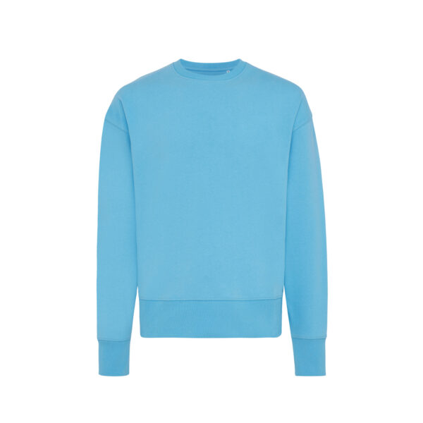 Iqoniq Kruger relaxed recycled cotton crew neck - Tranquil Blue