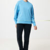 Iqoniq Kruger relaxed recycled cotton crew neck - Tranquil Blue