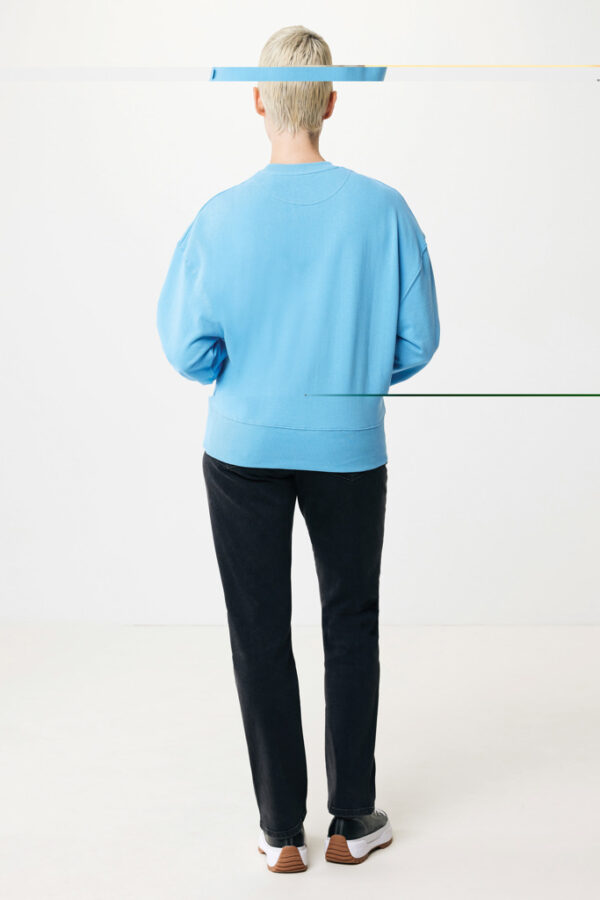 Iqoniq Kruger relaxed recycled cotton crew neck - Tranquil Blue