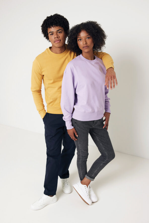 Iqoniq Kruger relaxed recycled cotton crew neck - Lavender