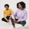 Iqoniq Kruger relaxed recycled cotton crew neck - Lavender