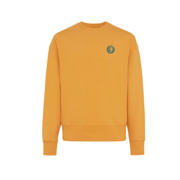 Iqoniq Kruger relaxed recycled cotton crew neck - Sundial Orange