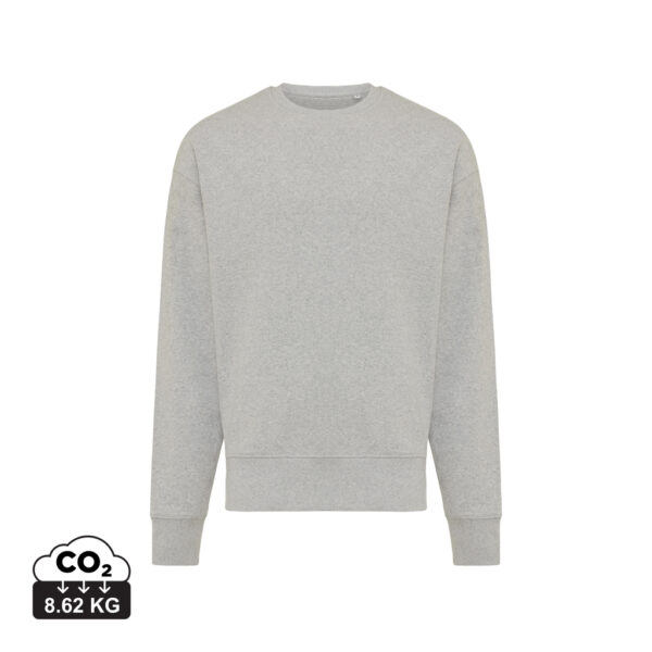 Iqoniq Kruger relaxed recycled cotton crew neck - Heather Grey