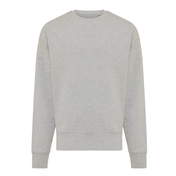 Iqoniq Kruger relaxed recycled cotton crew neck - Heather Grey