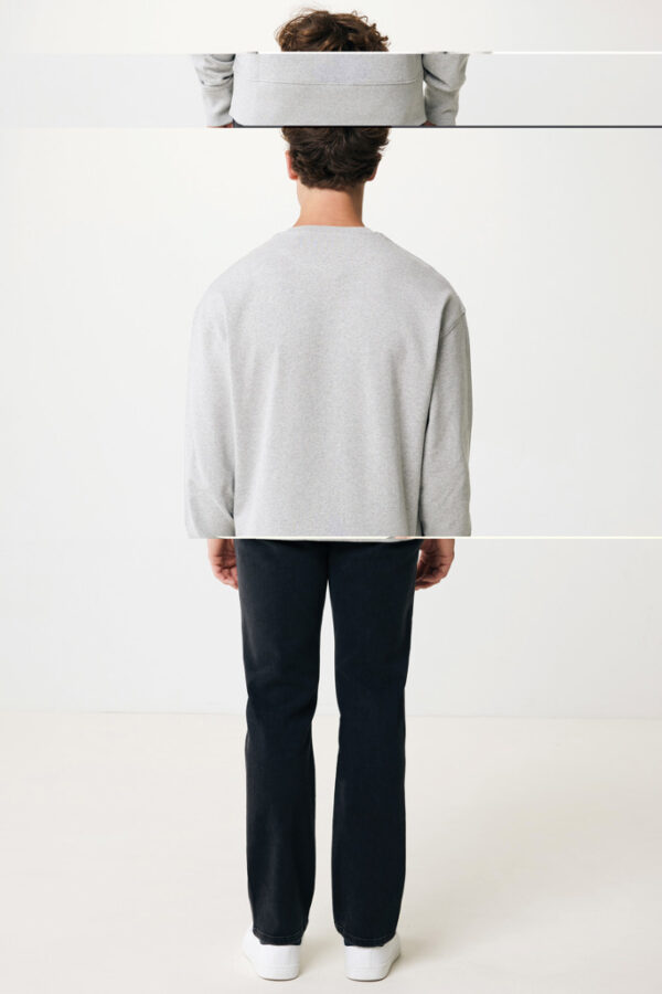 Iqoniq Kruger relaxed recycled cotton crew neck - Heather Grey