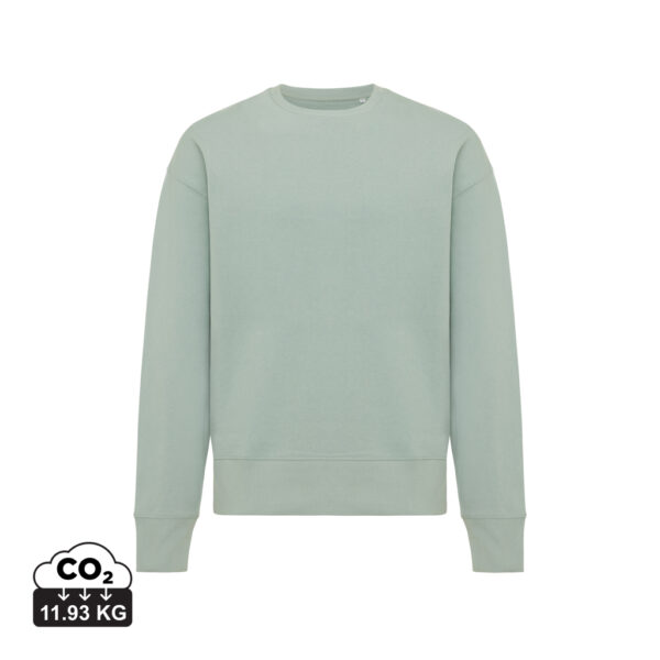 Iqoniq Kruger relaxed recycled cotton crew neck - Iceberg Green