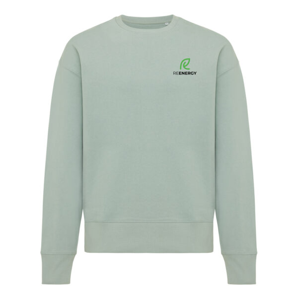 Iqoniq Kruger relaxed recycled cotton crew neck - Iceberg Green