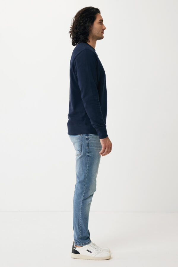 Iqoniq Etosha lightweight recycled cotton crew neck - Navy