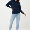 Iqoniq Etosha lightweight recycled cotton crew neck - Navy