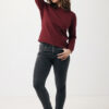 Iqoniq Etosha lightweight recycled cotton crew neck - Burgundy