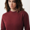 Iqoniq Etosha lightweight recycled cotton crew neck - Burgundy