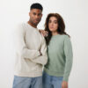 Iqoniq Etosha lightweight recycled cotton crew neck - Iceberg Green