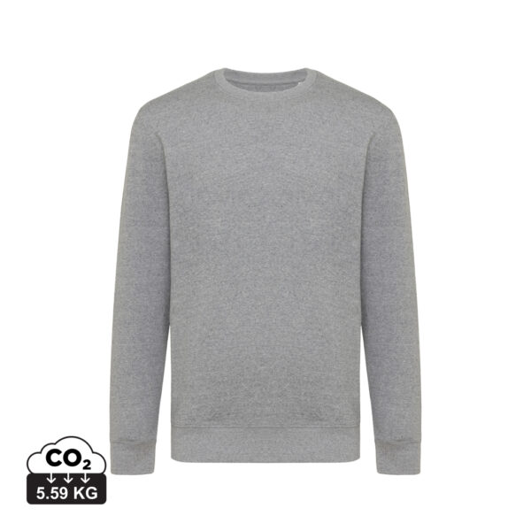 Iqoniq Etosha lightweight recycled cotton crew neck - Light Heather Anthracite