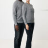 Iqoniq Etosha lightweight recycled cotton crew neck - Light Heather Anthracite