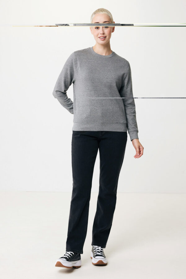 Iqoniq Etosha lightweight recycled cotton crew neck - Light Heather Anthracite