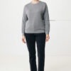 Iqoniq Etosha lightweight recycled cotton crew neck - Light Heather Anthracite