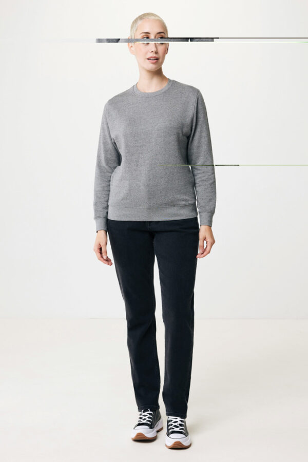 Iqoniq Etosha lightweight recycled cotton crew neck - Light Heather Anthracite