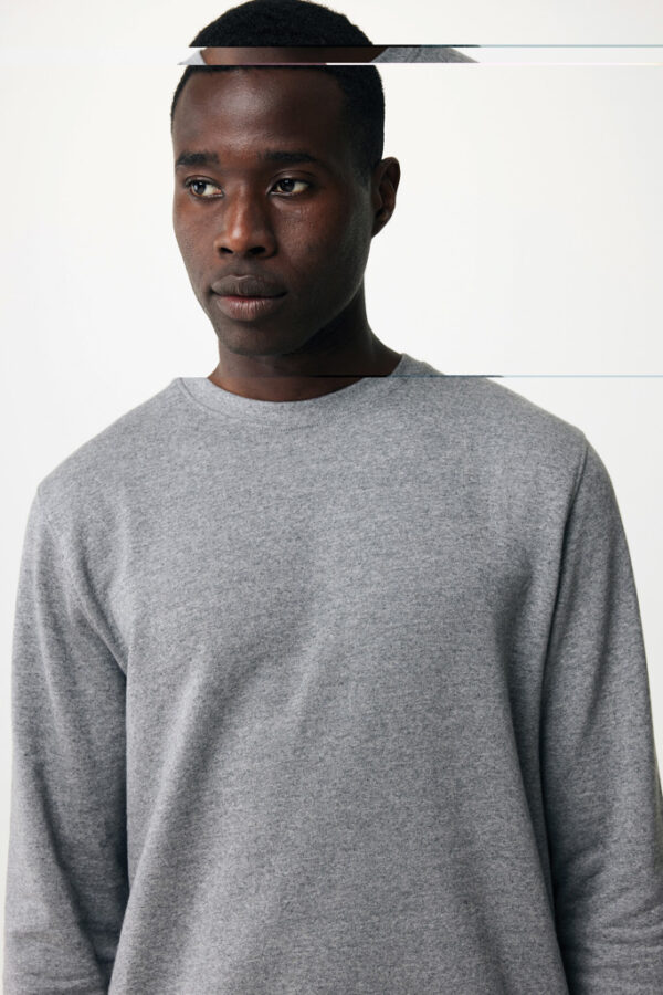 Iqoniq Etosha lightweight recycled cotton crew neck - Light Heather Anthracite