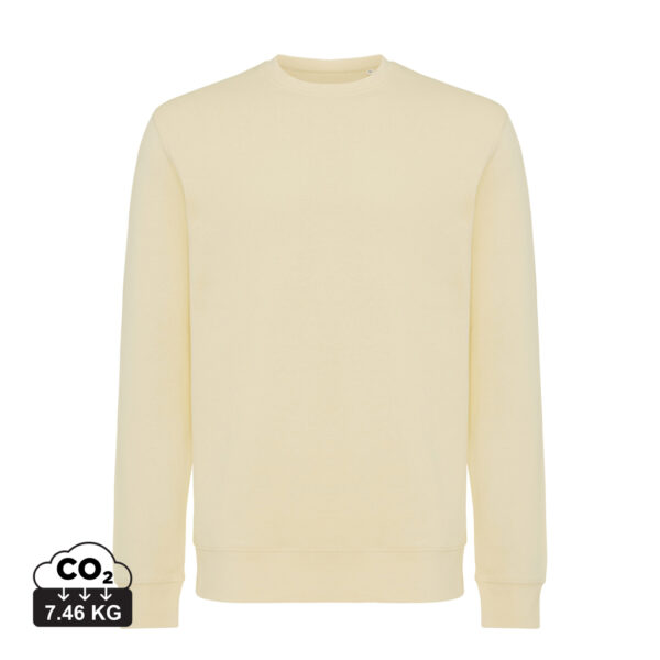 Iqoniq Etosha lightweight recycled cotton crew neck - Cream Yellow