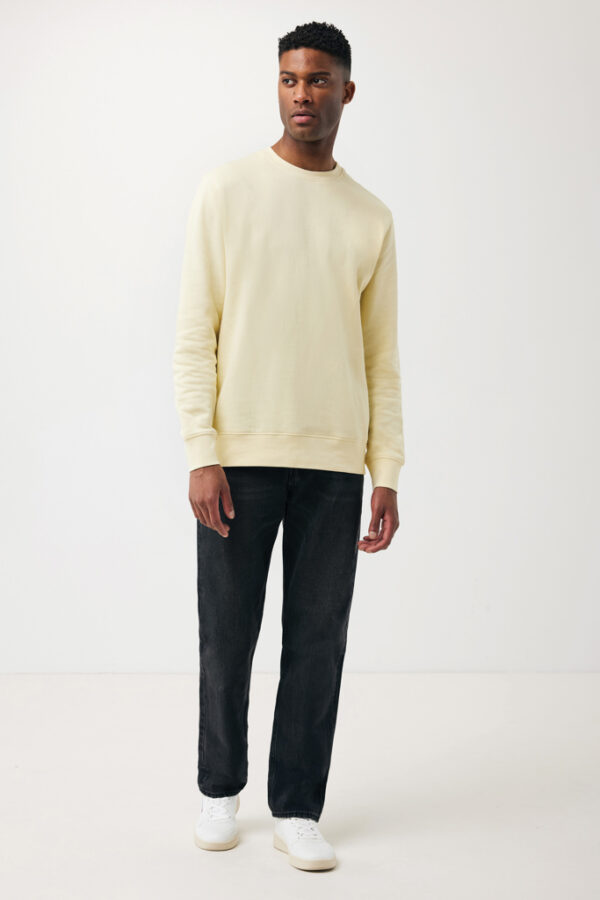 Iqoniq Etosha lightweight recycled cotton crew neck - Cream Yellow