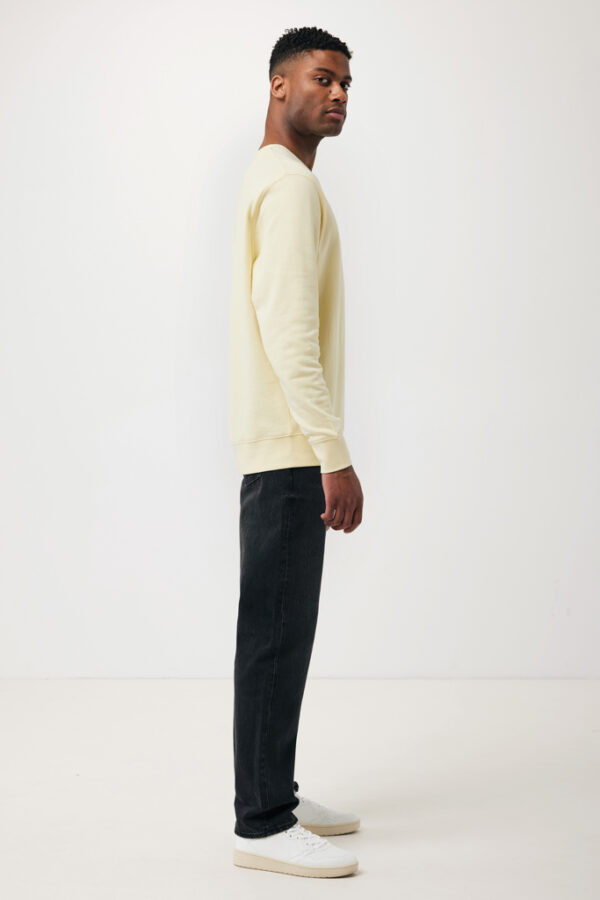 Iqoniq Etosha lightweight recycled cotton crew neck - Cream Yellow