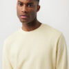 Iqoniq Etosha lightweight recycled cotton crew neck - Cream Yellow