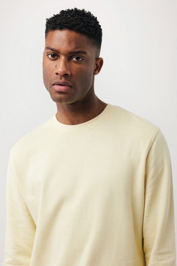 Iqoniq Etosha lightweight recycled cotton crew neck - Cream Yellow