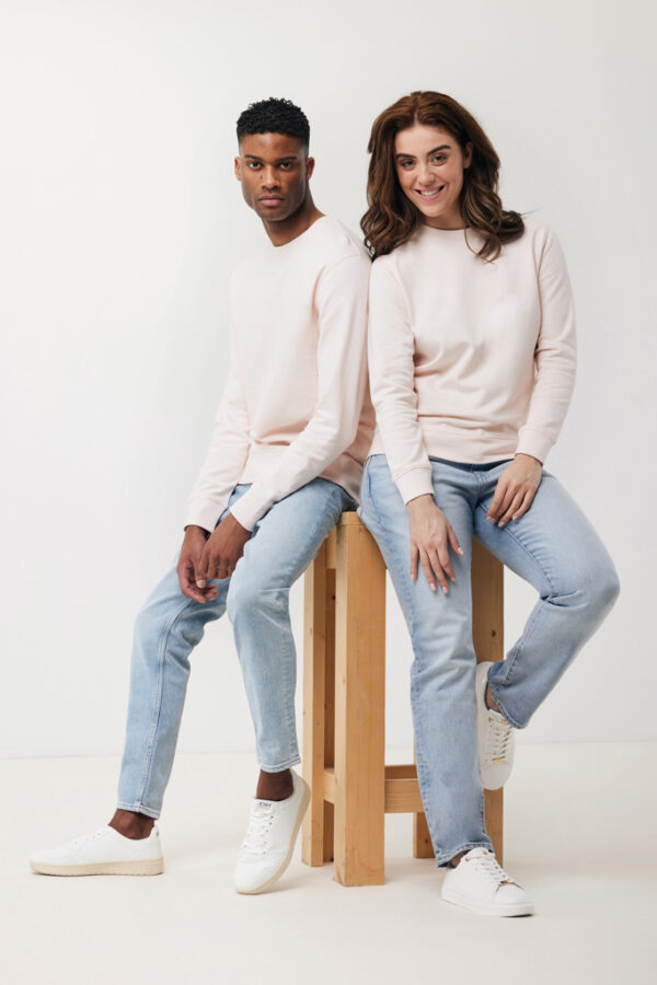 Iqoniq Etosha lightweight recycled cotton crew neck - Cloud Pink