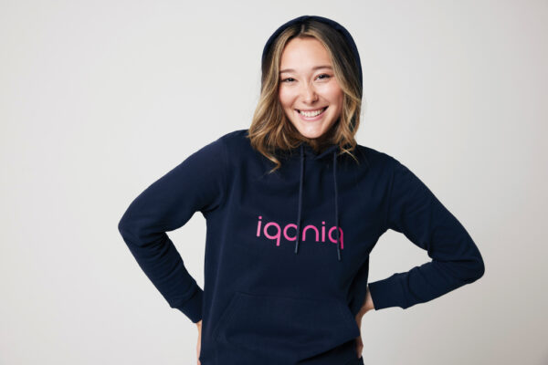 Iqoniq Jasper recycled cotton hoodie - Navy