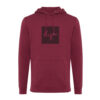 Iqoniq Jasper recycled cotton hoodie - Burgundy