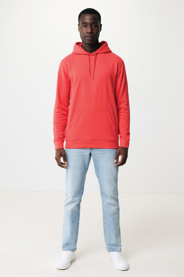 Iqoniq Jasper recycled cotton hoodie - Luscious Red