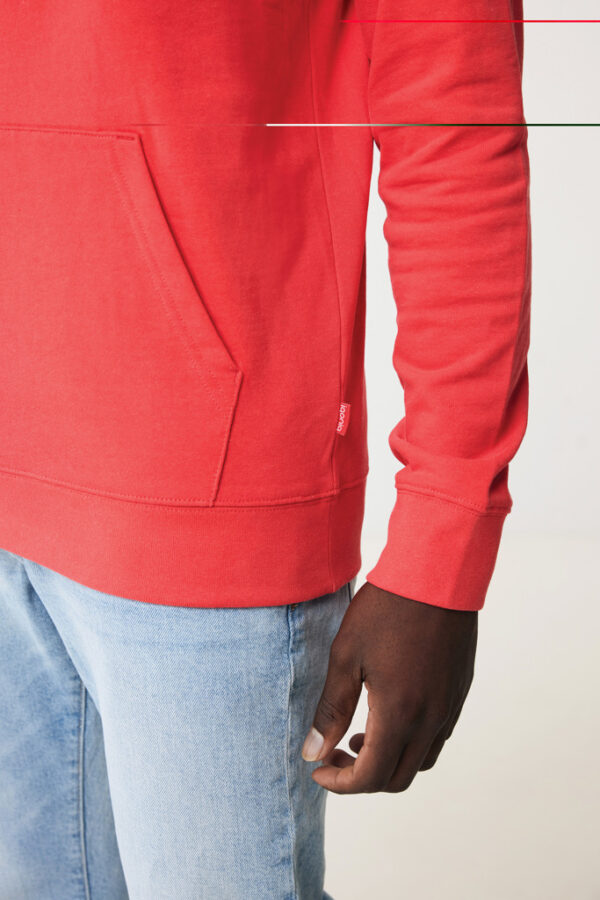 Iqoniq Jasper recycled cotton hoodie - Luscious Red